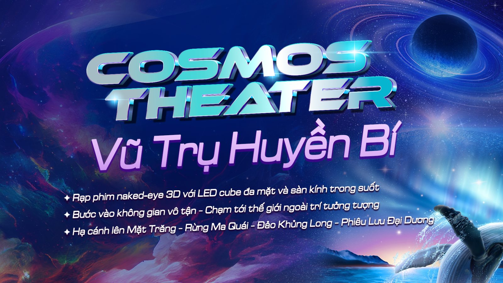 Rạp Cosmos Theater – Vũ Trụ huyền chính thức ra mắt tại công viên Thiên đường Bảo Sơn