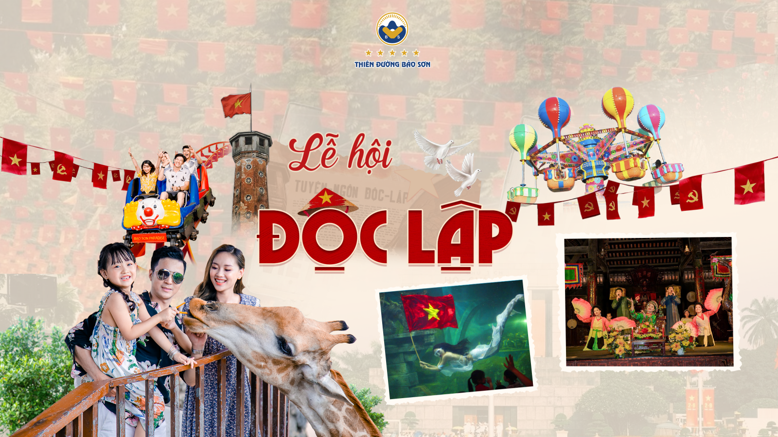 Lễ hội Độc lập mừng Quốc khánh 2/9 tại Công viên Thiên đường Bảo Sơn